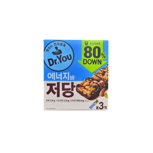 오리온 닥터유 에너지바 저당 50g (3개)