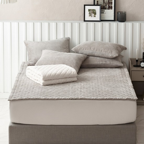 애끌리아 모노 와플 HR 극세사 볼륨 밴딩 패드 (퀸 Q)_이미지