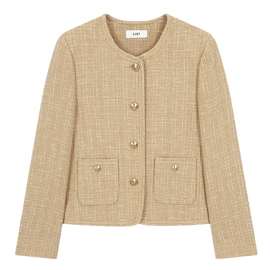 리스트 브레이드라인 트위드자켓 TWWJKO70040