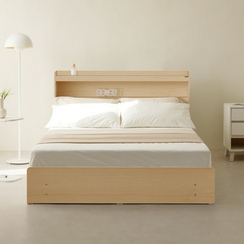 동서가구 에디프 LED조명 수납 침대 Q (독립스프링)_이미지