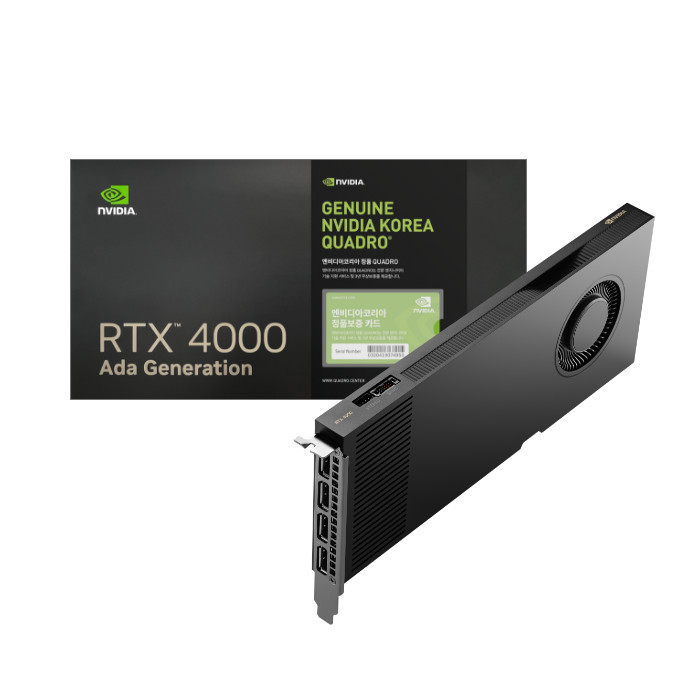NVIDIA RTX 4000 Ada Generation D6 20GB이미지입니다. 누르면 해당 게시물로 새창이동합니다.