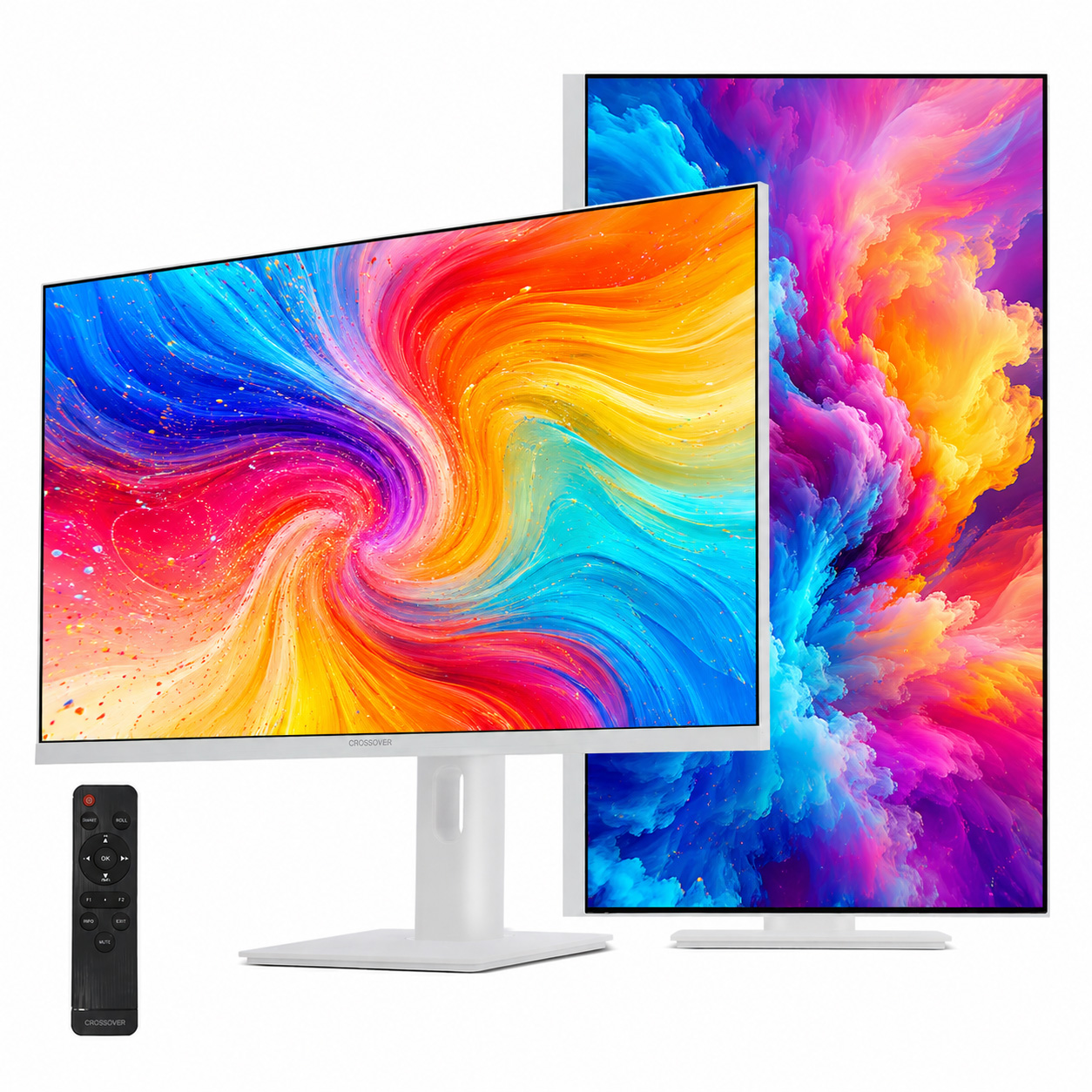 크로스오버 A27UA970 120UP UHD4K-iPS USB-C 멀티스탠드 화이트 SE 무결점_이미지