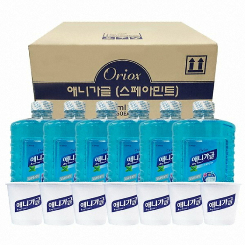 오릭스  애니가글 1500ml x 6개 + 가글컵 x 720개