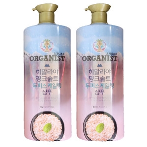 LG생활건강 오가니스트 히말라야 핑크솔트 샴푸 1100ml (2개)