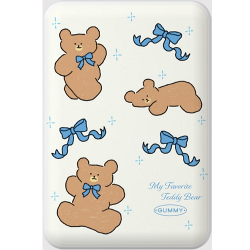 더나인몰 blue ribbon teddy 맥세이프 보조배터리 5000mAh_이미지