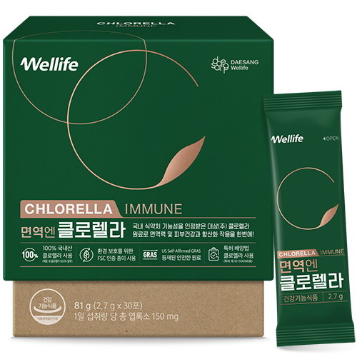 대상웰라이프 면역엔 클로렐라 30포 (4개)_이미지