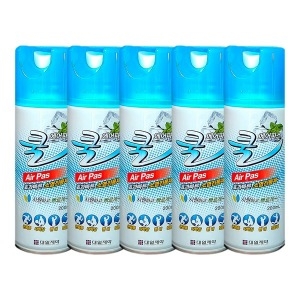 쿨 에어파스 소염 진통 뿌리는 스프레이 파스 200ml 5개