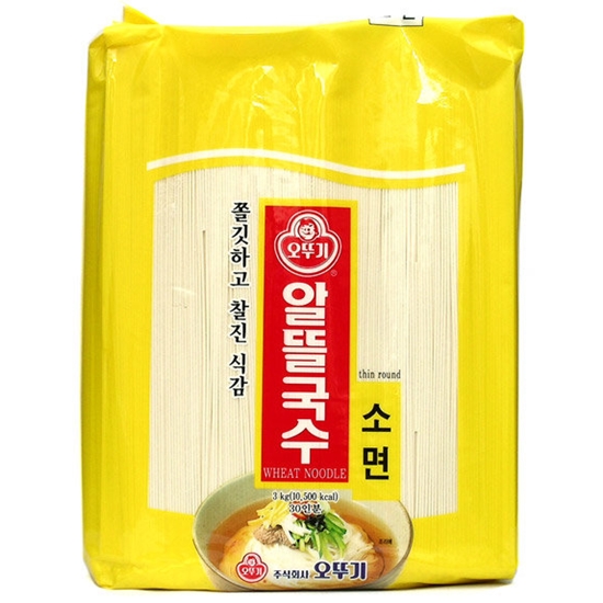 오뚜기 알뜰국수 소면 3kg (4개)_이미지