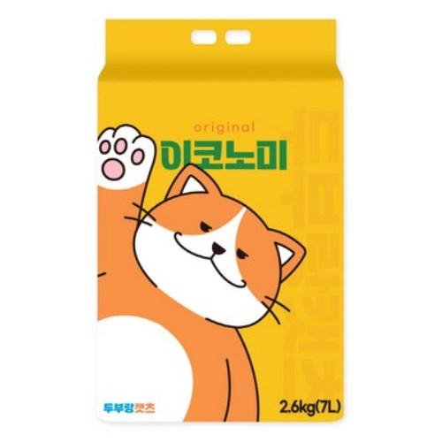 퍼피아울렛 두부랑캣츠 이코노미 오리지널 2.6kg (6개)