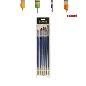 Comet 815F 평붓 아크릴 유화붓 7본세트