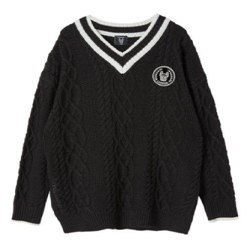 라이프워크 여성 베이로렐 라독 브이넥 니트, LW223KT716_이미지