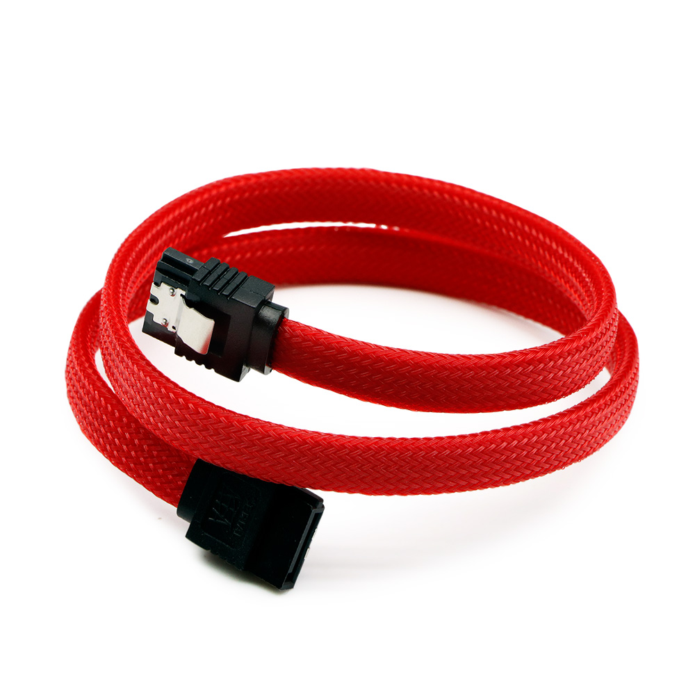 마하링크 SATA3 케이블 그물망 레드 (ML-S3MRD, 0.5m)_이미지