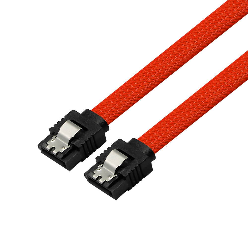 마하링크 SATA3 케이블 그물망 레드 (ML-S3MRD, 0.5m)_이미지