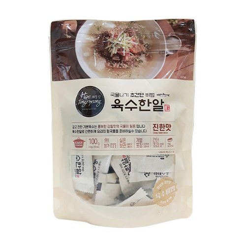 해통령 육수한알 진한맛 100g(4gx25입)이미지입니다. 누르면 해당 게시물로 새창이동합니다.