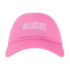  가니 GANNI 모자 자수로고 볼캡 핑크 A4603 5682 393