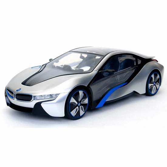 라스타 1/14 비율 충전식 RC카 BMW i8 차량 문열림 기능 블랙 (일반구매)_이미지