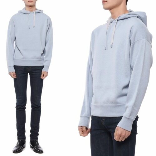  로로피아나 명품 남성 이브레아 캐시미어 후드티셔츠 FAM7603 6921 23S