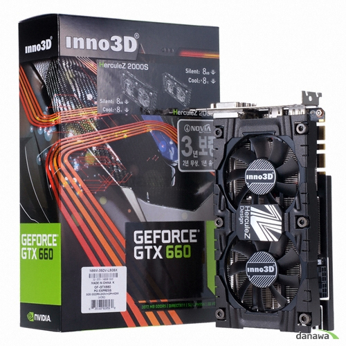 INNO3D 지포스 GTX660 히트파이프 OC D5 3GB_이미지