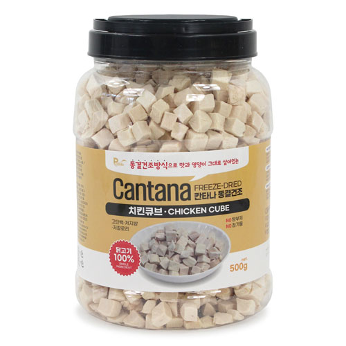 펫라이프 칸타나 동결건조 치킨큐브 500g (2개)
