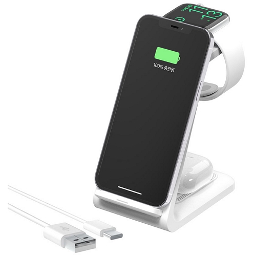 스카이랩 스카이 필 W53 15W 3in1 무선충전기 SKY-W53A (애플워치용)