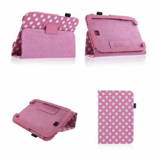 UNI-SHOPPER 갤럭시노트 8.0 땡땡이 PU Leather Case (SHW-M500W)_이미지