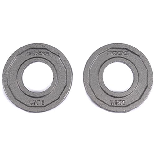 플러그피트니스 아이언 더딘 저중량 원판 (1kg, 2개)_이미지