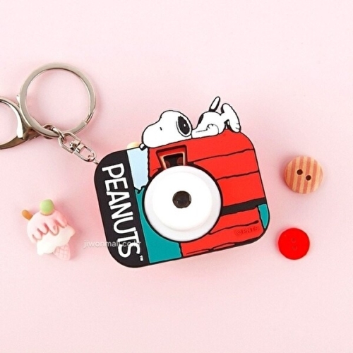 스누피 카메라 키링-빨강 KYR-WEDE843