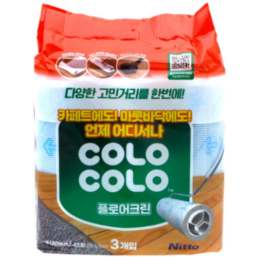 니톰스코리아 고로고로 고로고로 마루용 W(더블) 테이프클리너 리필 3롤