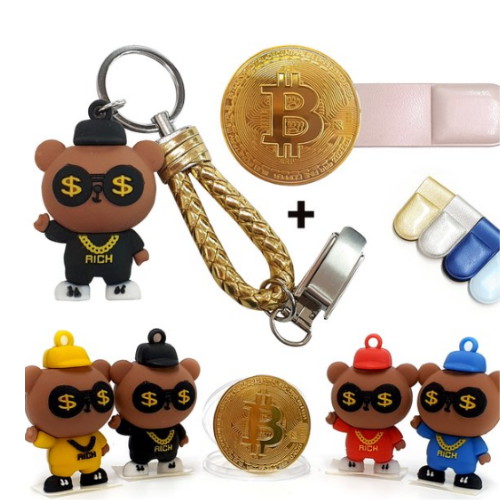 고골프 쇼미더머니 퍼터키퍼+비트코인볼마커 양면자석클립