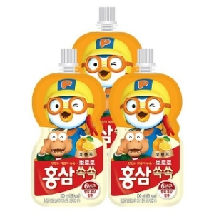 건강마을 팔도 뽀로로 홍삼쏙쏙 오렌지 100ml (30개)