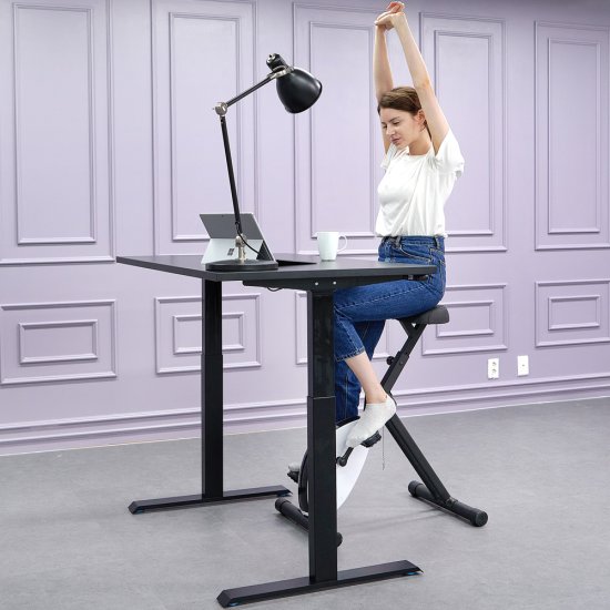롱코 듀얼모터 높이조절 3스텝 모션 스탠딩 책상 (1400x800)_이미지