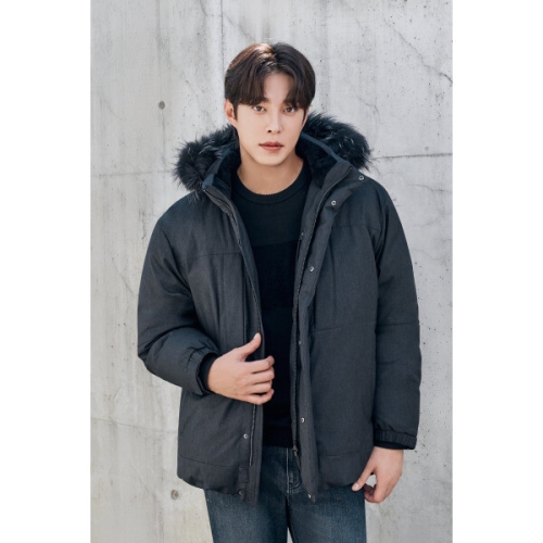 PAT 패플 남성 겨울 폭스퍼후드중기장구스다운 ARA1K7203