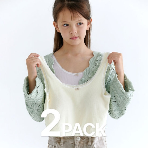 갓바디 심리스 리본 크롭 주니어 브라탑 (2매)_이미지