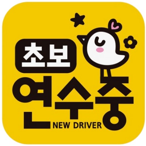 고휘도반사 자석스티커 초보연수중 NEW DRIVER