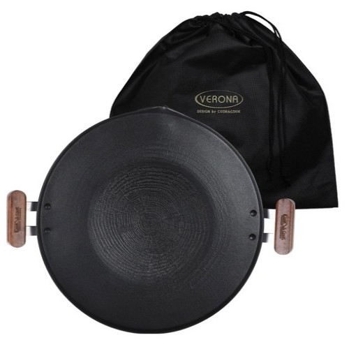 쿡앤쿡 베로나 초경량 멀티 IH 그리들팬 + 가방 (40cm)_이미지