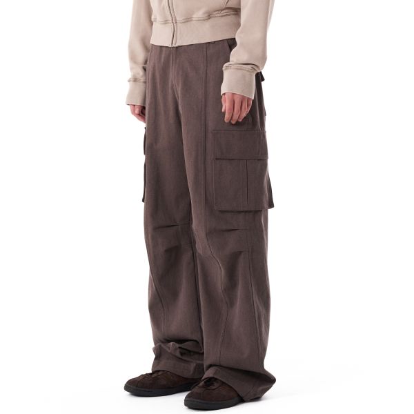 아캄 AAKAM Cargo Pocket Pants Brown AK24PT10BR 199243