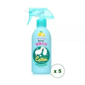 온더바디 발을씻자 코튼 풋샴푸 프레쉬 레몬민트 385ml (5개)_이미지