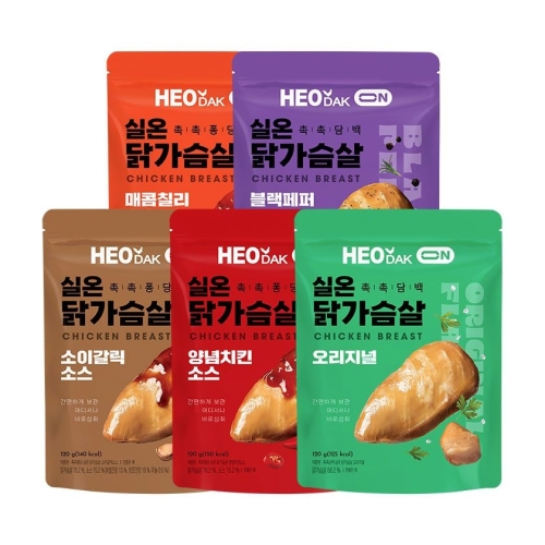 허닭 촉촉퐁당 실온 닭가슴살 5종 150g이미지입니다. 누르면 해당 게시물로 새창이동합니다.