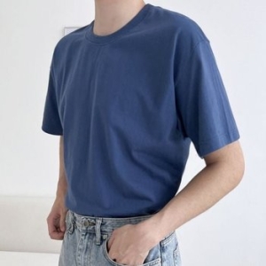 모던 데일리 웨어 젠틀맨 빅핏스셔츠 머스트해브 하프슬리브 반팔티 WFJTU1H_이미지