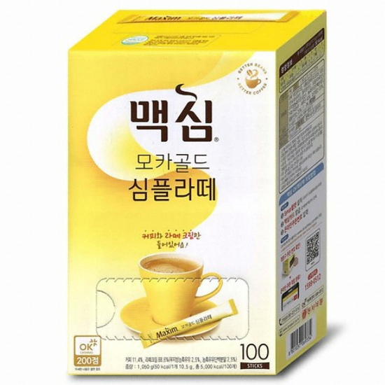동서식품 맥심 모카골드 심플라떼 100T (2개)_이미지
