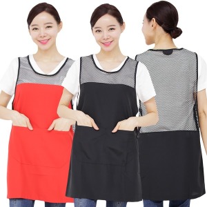 레뷰가운 망사 원피스 앞치마 AE251_이미지