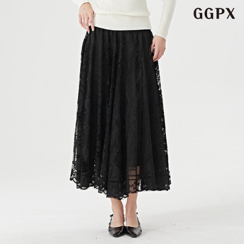  GGPX 밴딩 플레어 스커트 GOCWH001D