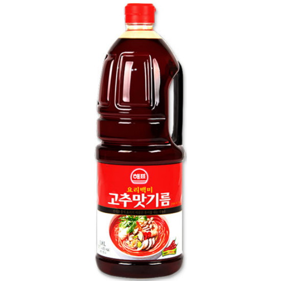 해표 요리백미 고추맛기름 1.8L (8개)_이미지