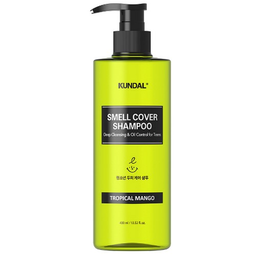 쿤달 올데이 스멜커버 청소년샴푸 트로피컬망고 400ml (5개)_이미지