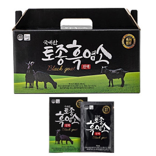 엔에이치바이오 국내산 토종 흑염소 진액 70ml 30포 (1개)