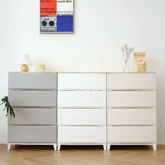 보노하우스 세라비 우드상판 와이드형 4단 서랍장_이미지