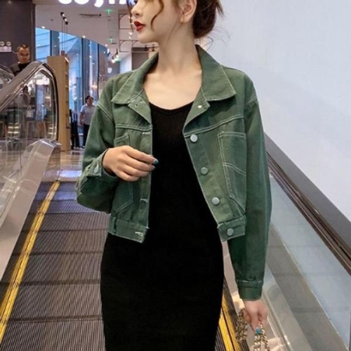 오노마 ONM 여자 자켓 세미 크롭 데님 외투 숏 잠바 아우터 S10764197_이미지