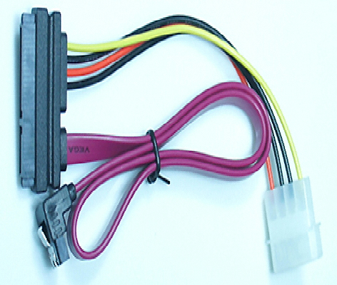 CABLEMATE [CE321]22핀 커넥터/SATA랫치+IDE파워 하드케이블 (0.45m)_이미지