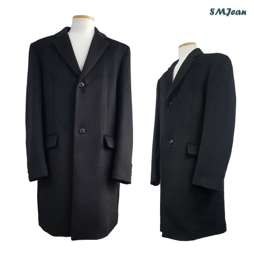 쟌피엘 SMJ710 남성 모직 코트 남자 싱글 정장 코트 중년 남성 울코트 롱코트 겨울코트