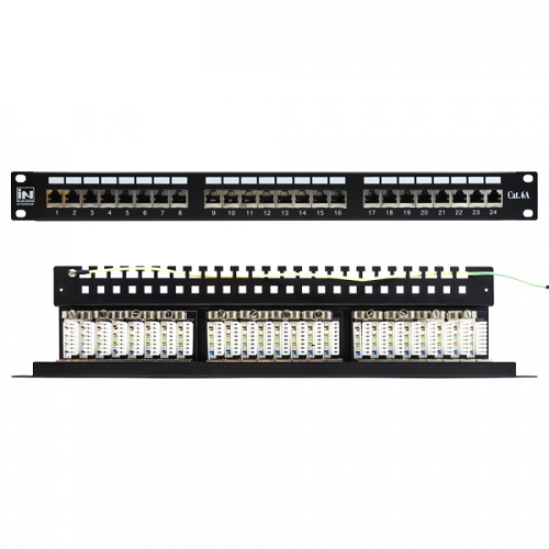 IN-50U6A24P CAT.6A UTP 24포트 패치판넬